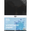 Aquarellpapier A4 300 G - Schwarz, 10 Bogen
