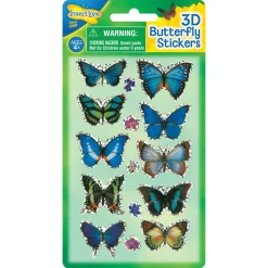 Aufkleber 3D - Schmetterlinge, 1 Bogen