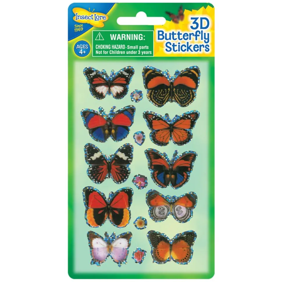 Aufkleber 3D - Schmetterlinge, 1 Bogen