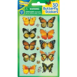 Aufkleber 3D - Schmetterlinge, 1 Bogen