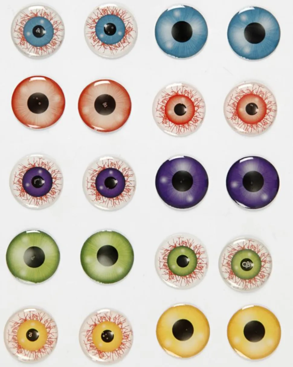 Aufkleber 3D Augen - O 20 Mm, 1 Bogen
