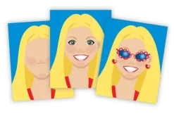 Aufkleberheft - Gestalte Gesichter