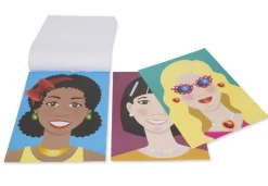 Aufkleberheft - Gestalte Gesichter