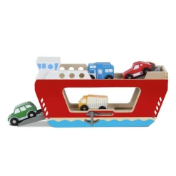 Autofahre Aus Holz Inkl. 4 Fahrzeuge