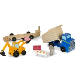Autos Aus Holz - Baustellenfahrzeuge