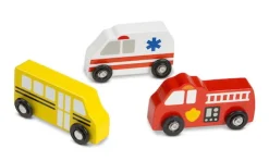 Autos Aus Holz - Grose Fahrzeuge, 9 Teile