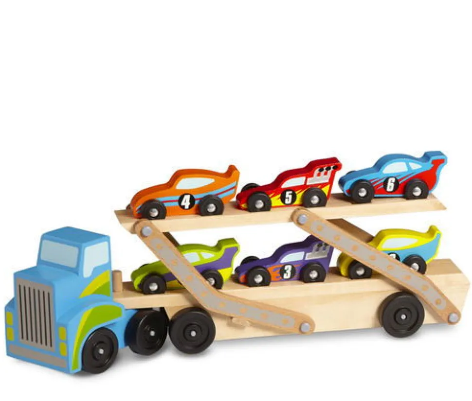 Autotransporter Mega - Mit 6 Rennautos