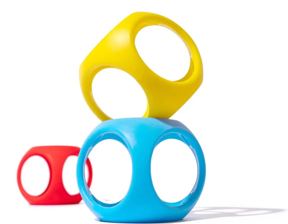 Babyball Aus Silikon - Grundfarben, 3 Stk.