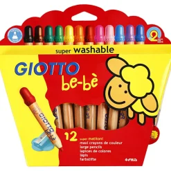 Babybuntstifte - Verschiedene Farben, 12 Stk.