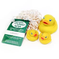 Badeente Aus Naturgummi - Familie Mit 3 Stk.