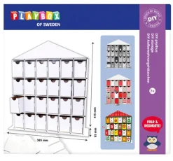 Bastel Dein Eigenes Schubladenhaus Mit 24 Fachern