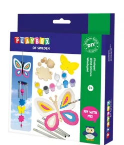 Bauen & Malen - Windspiel Mit Schmetterlingen