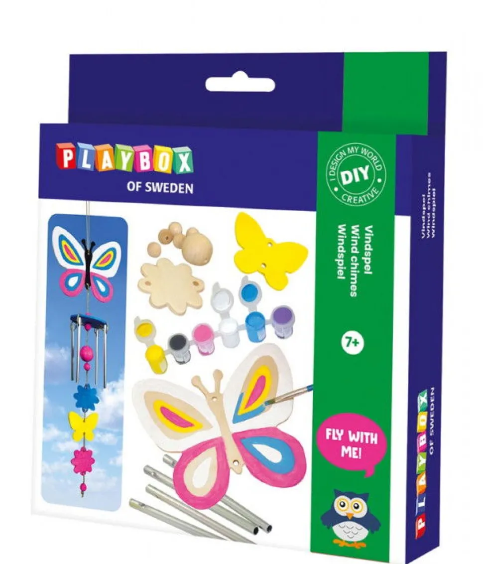 Bauen & Malen - Windspiel Mit Schmetterlingen