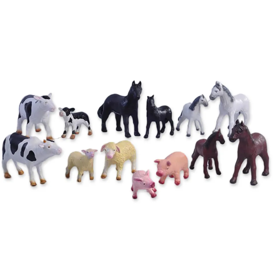 Bauernhoftiere - Set Mit 13 Stuck