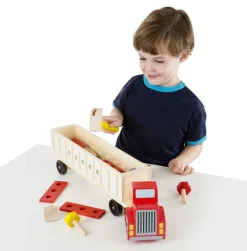 Bauset Lastwagen Riesig - Aus Holz