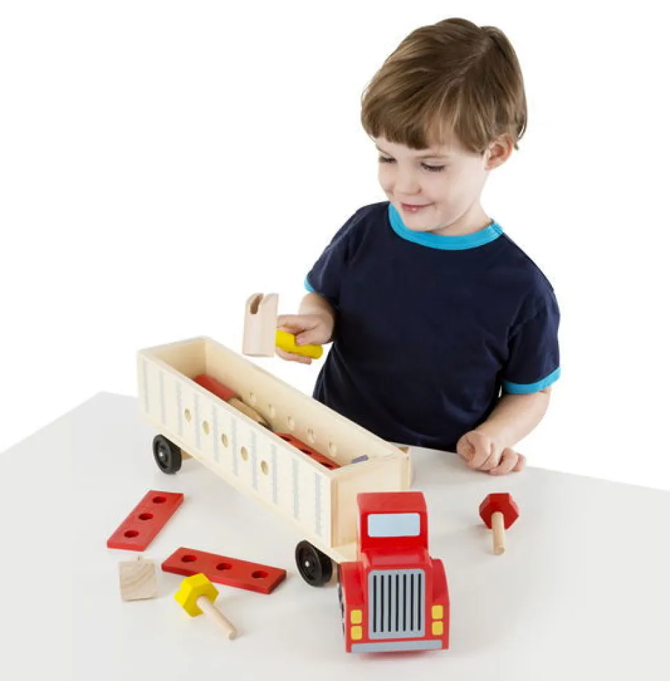 Bauset Lastwagen Riesig - Aus Holz