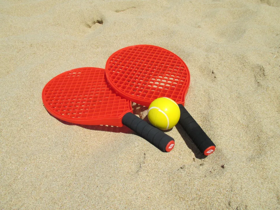 Beachtennis-Set Mit Aufbewahrungsnetz