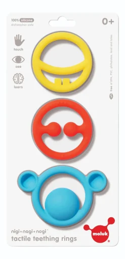 Beisring Aus Silikon - Grundfarben, 3 Stk.