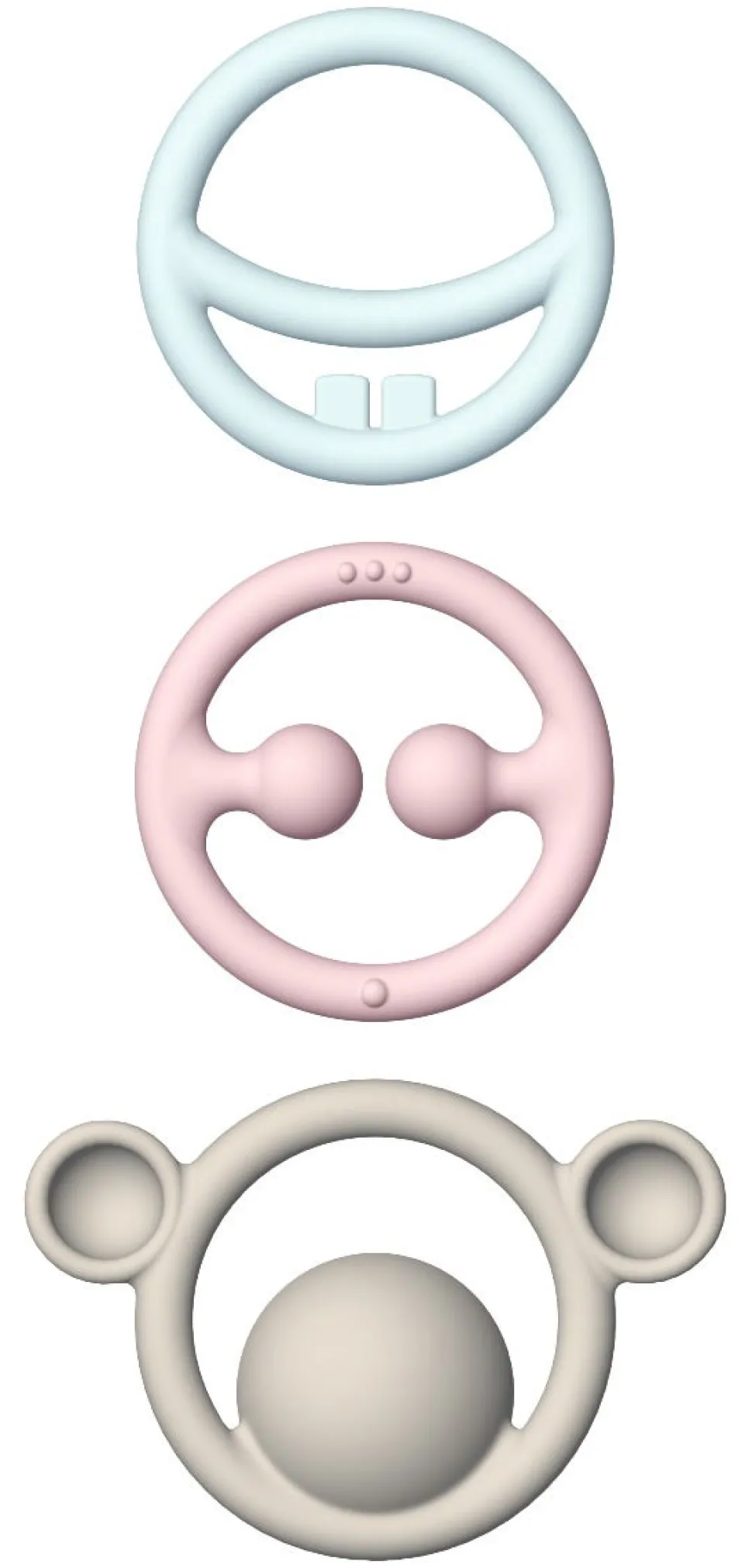 Beisring Aus Silikon - Pastell, 3 Stk.