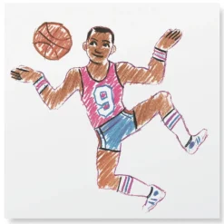 Bewegliche Schablone - Zeichne Menschen