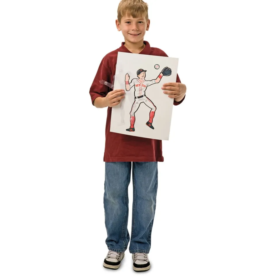 Bewegliche Schablone - Zeichne Menschen