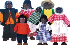 Biegepuppen 12,5 Cm - Familie, 7 Stk.
