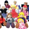 Biegepuppen 12,5 Cm - Familie, 12 Stk.