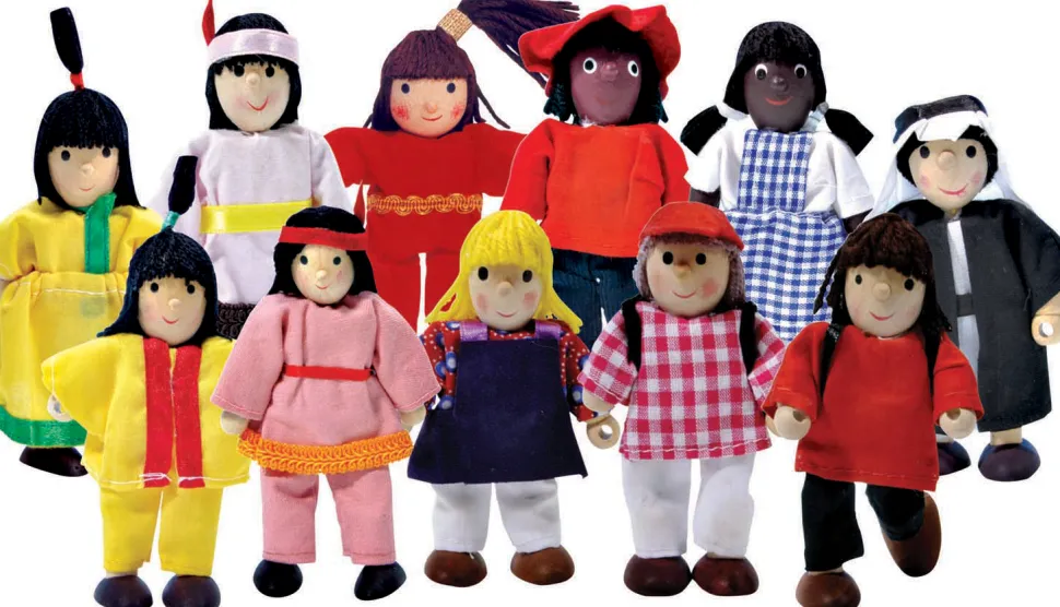 Biegepuppen 9 Cm - Kinder Der Welt, 11 Stk