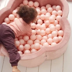 Bällebad Inkl. 200 Bälle, Altrosa (100X30 Cm)