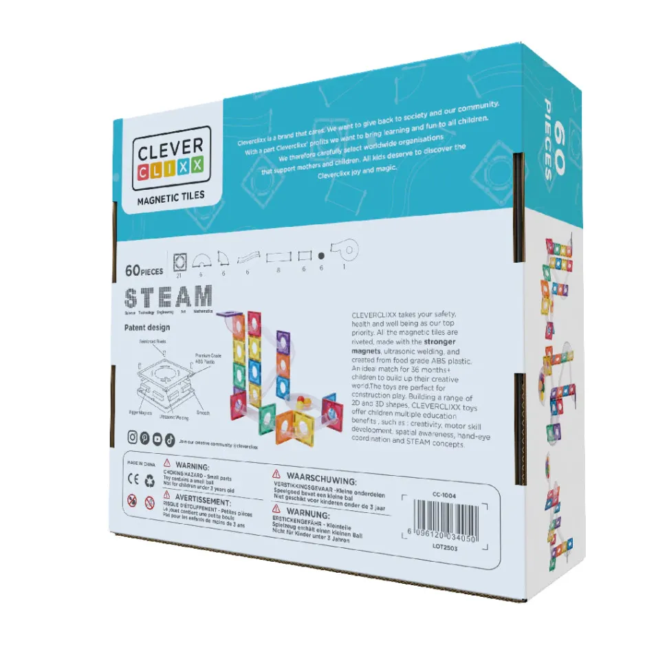 Cleverclixx | Intense Kugelbahn, 60 Teile