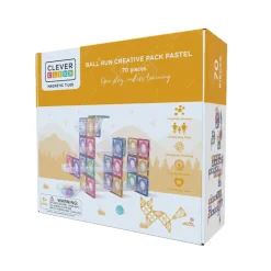 Cleverclixx | Pastel Kugelbahn, 70 Teile