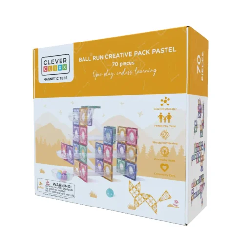 Cleverclixx | Pastel Kugelbahn, 70 Teile