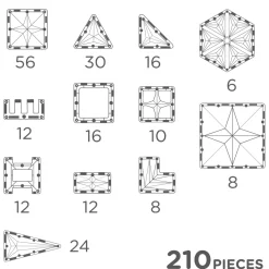 Cleverclixx | Pastel Mega, 210 Teile