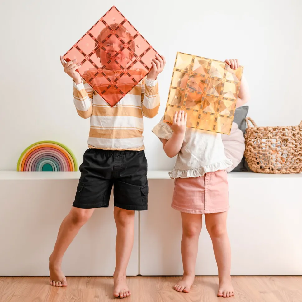 Connetix | Baseplates - Lemon & Peach, 2 Stk.