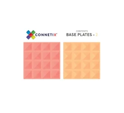 Connetix | Baseplates - Lemon & Peach, 2 Stk.