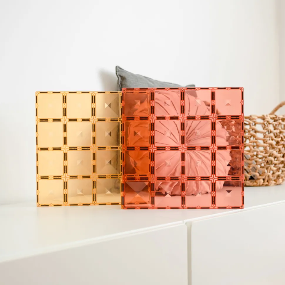 Connetix | Baseplates - Lemon & Peach, 2 Stk.