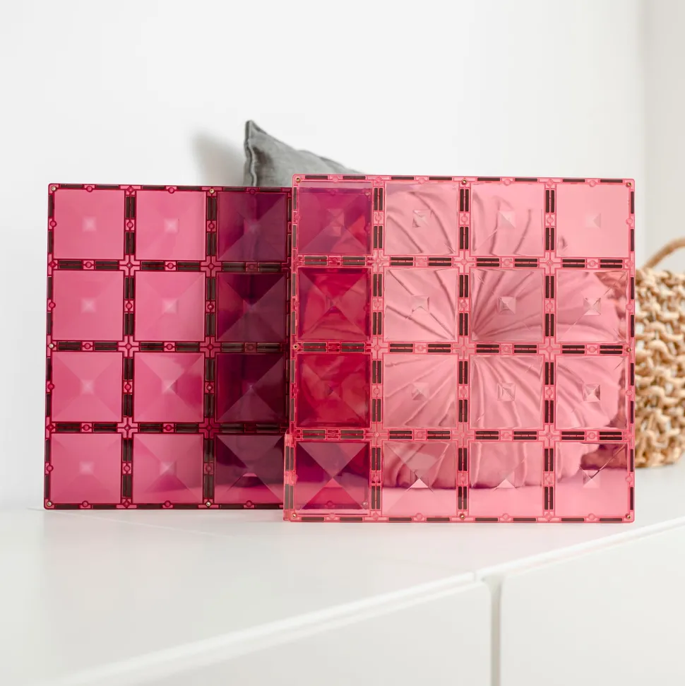 Connetix | Baseplates - Pink & Berry, 2 Stk.