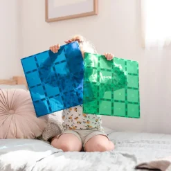 Connetix | Baseplates, Blau & Grun, 2 Stk.