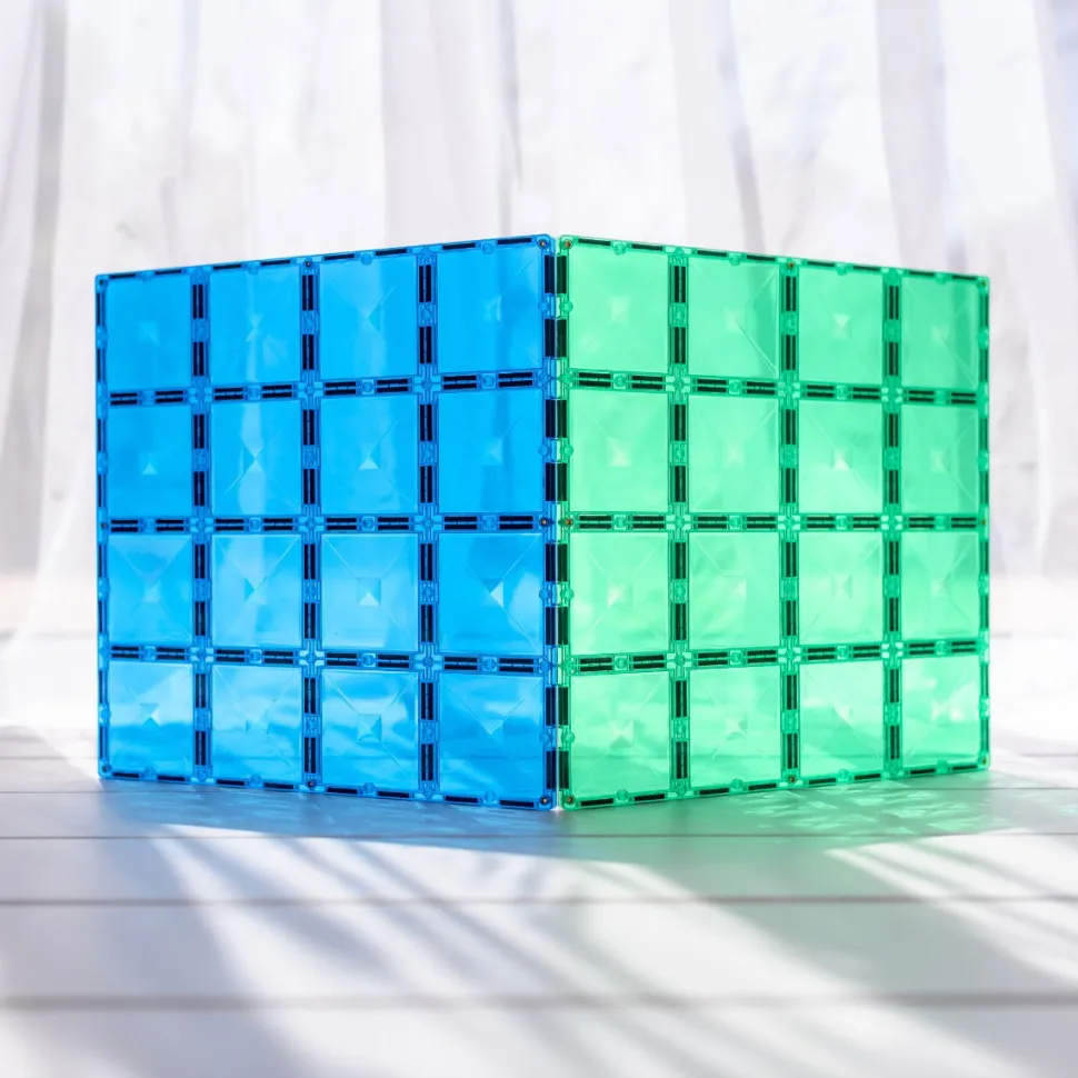 Connetix | Baseplates, Blau & Grun, 2 Stk.