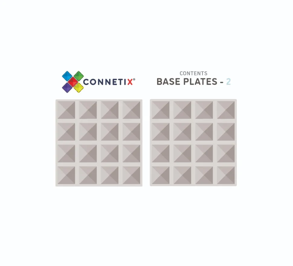 Connetix | Baseplates, Clear, 2 Stk.