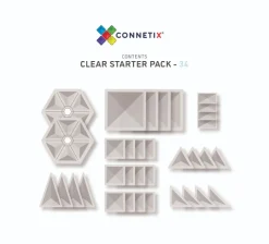 Connetix | Clear, 34 Teile