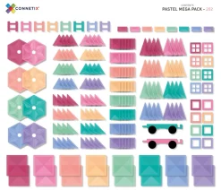 Connetix | Pastel Mega, 202 Teile