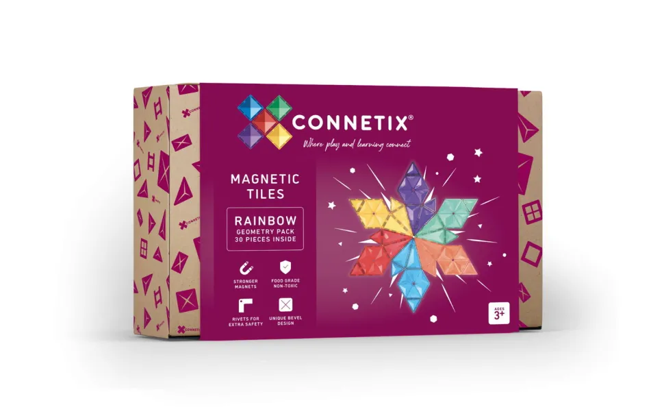 Connetix | Rainbow Geometry, 30 Teile