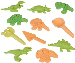 Dino Sandformchen Set, 11-Teilig (Biobasiert)