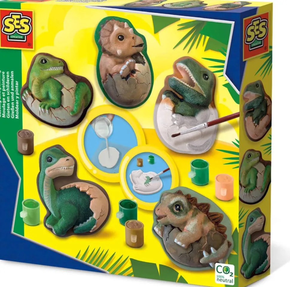 Dinosaurier-Eier Giesen & Bemalen