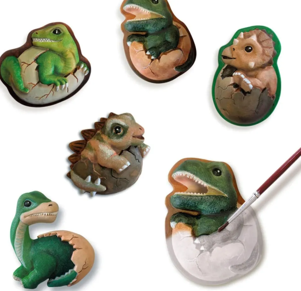 Dinosaurier-Eier Giesen & Bemalen