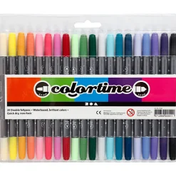 Doppelfilzer - Knallige Farben, 20 Stk.