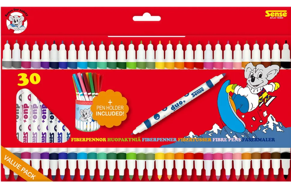 Doppelfilzer Mit Stiftbecher, 30 Stk.