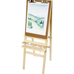 Doppelseitige Staffelei Mit Ablage