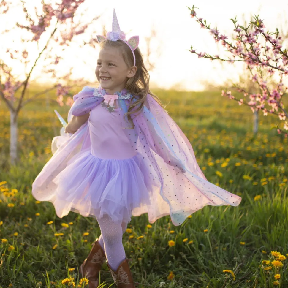 Einhorn - Umhang & Haarreifen, Gr. 3-6 Jahre